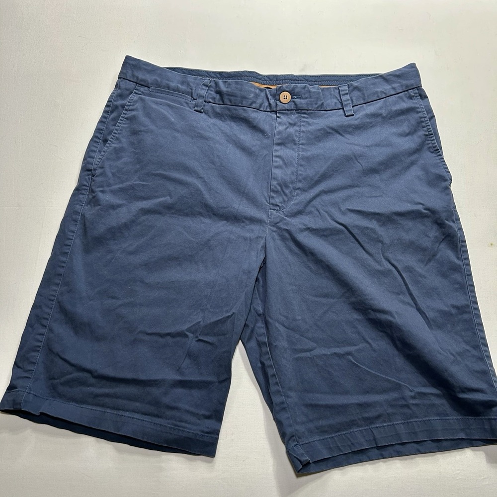 Tommy Bahama BORACAY‎ Chino Shorts Mens 38x10 Navy Blue Cotton Stretch